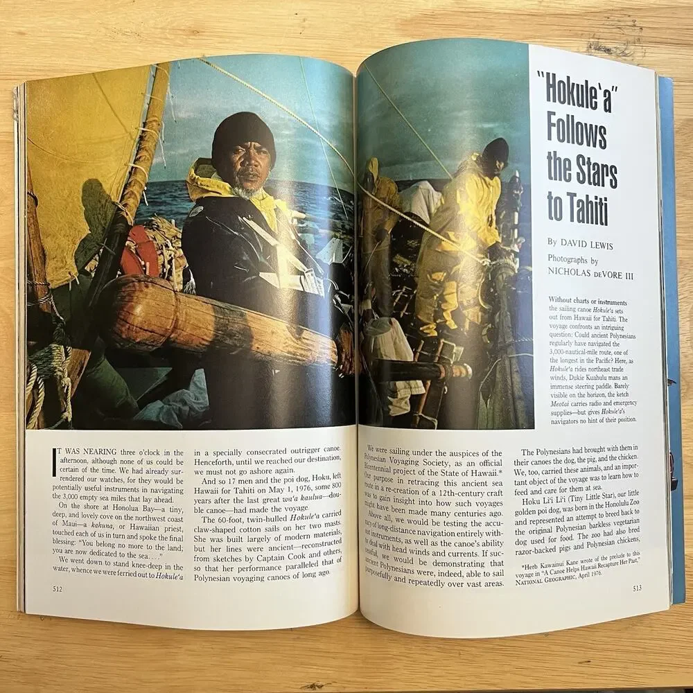 National Geographic October 1976 Potomac River Edmonton Tahiti Canoe Florida